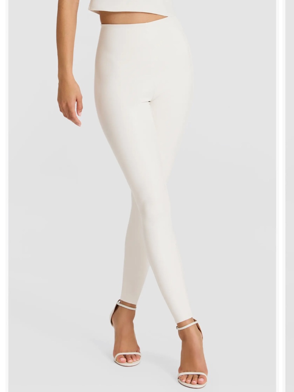 Commando White Faux Leather Leggings High waist New S $128